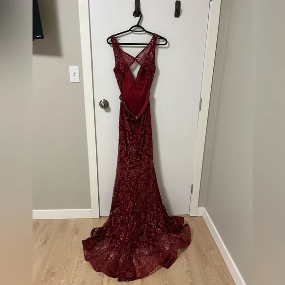 Red Graduation Dress - Picture 2 of 6